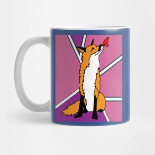 Sweet Retro Vintage Cartoon Fox Mug